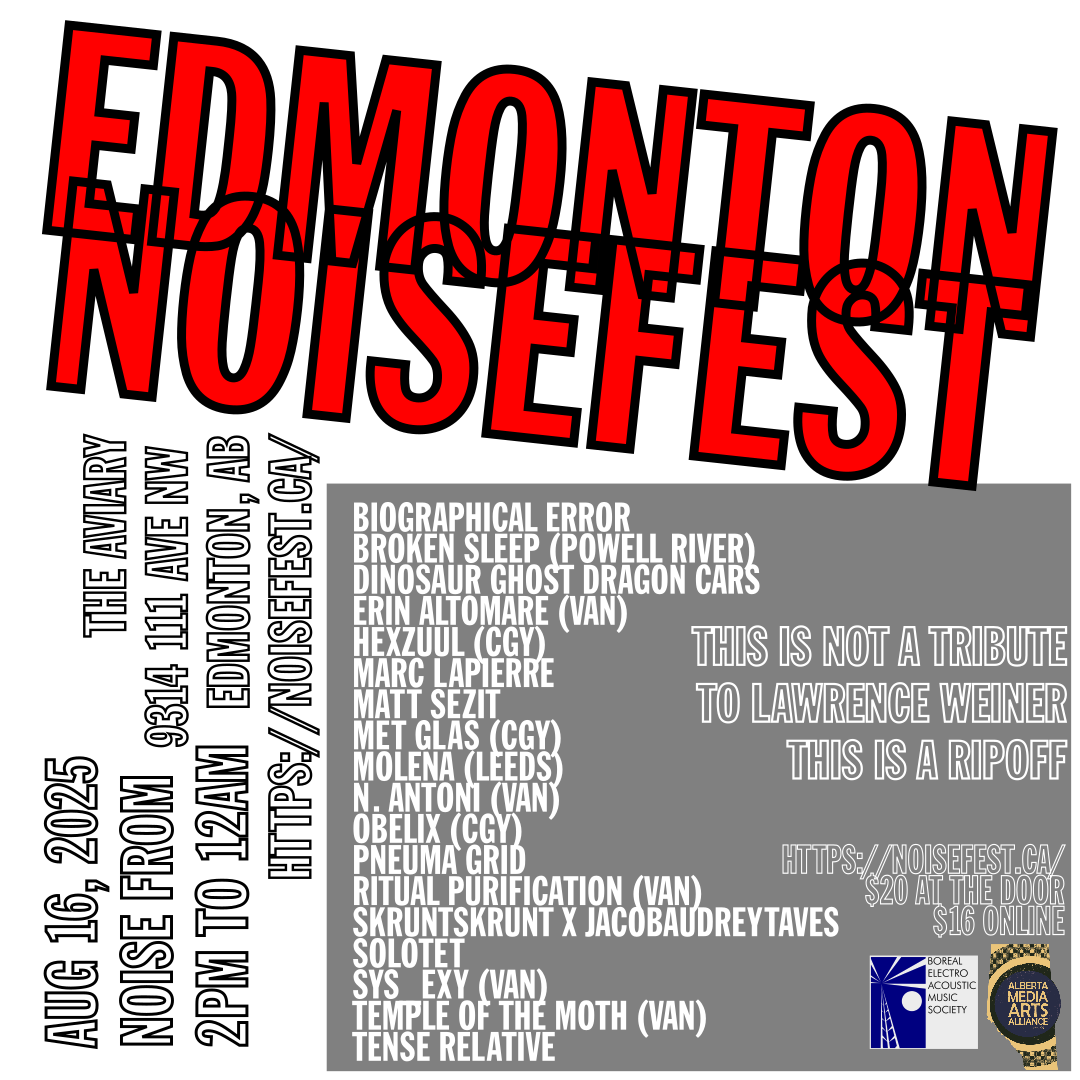 Edmonton Noisefest 2025 Instagram Friendly